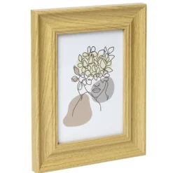 Cadre photo bois beige 18,5x24,5cm