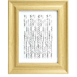 Cadre photo bois beige 21,5x26,5cm