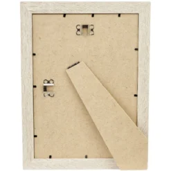 Cadre photo bois blanchi 26x34cm pour photo 21x29,7cm