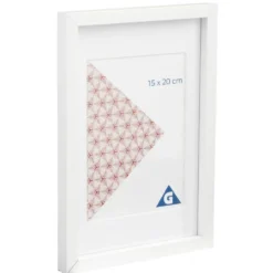 Cadre photo bois blanc 1 vue 18 x 24 cm