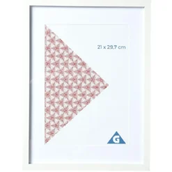 Cadre photo bois blanc 29.9x39.9cm pour photo 21x29.7cm