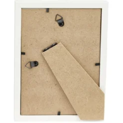 Cadre photo bois blanc 12x17cm pour photo 10x15cm
