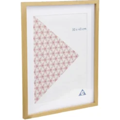 Cadre photo bois clair 40x50cm pour photo 30x40cm