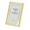 Cadre photo bois doré pour photo 10x15cm