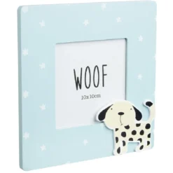 Cadre photo bois enfant décor animal 17x17cm pour photo 10x10cm (4 modèles)