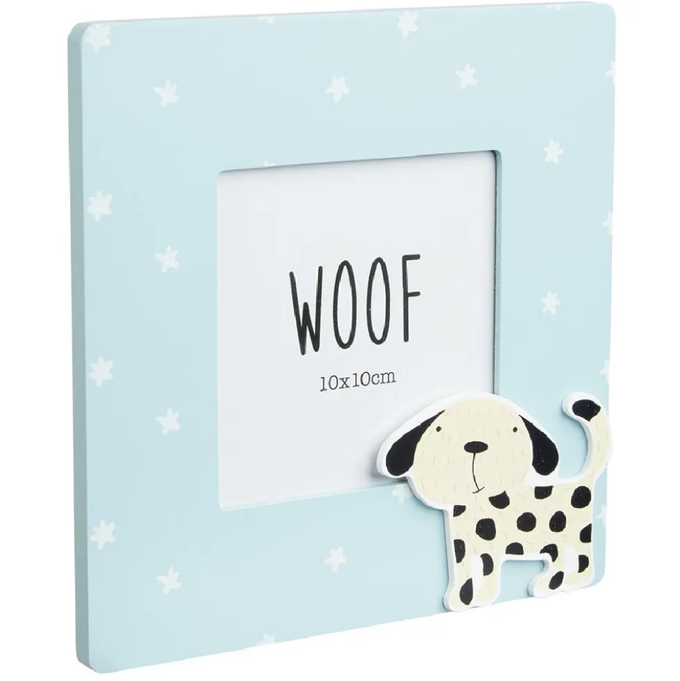 Cadre photo bois enfant décor animal 17x17cm pour photo 10x10cm (4 modèles)