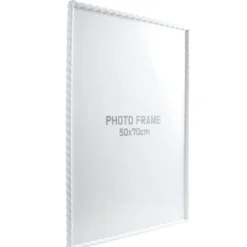 Cadre photo bord vague plastique coloré 54x74cm pour photo 50x70cm (3 modèles)