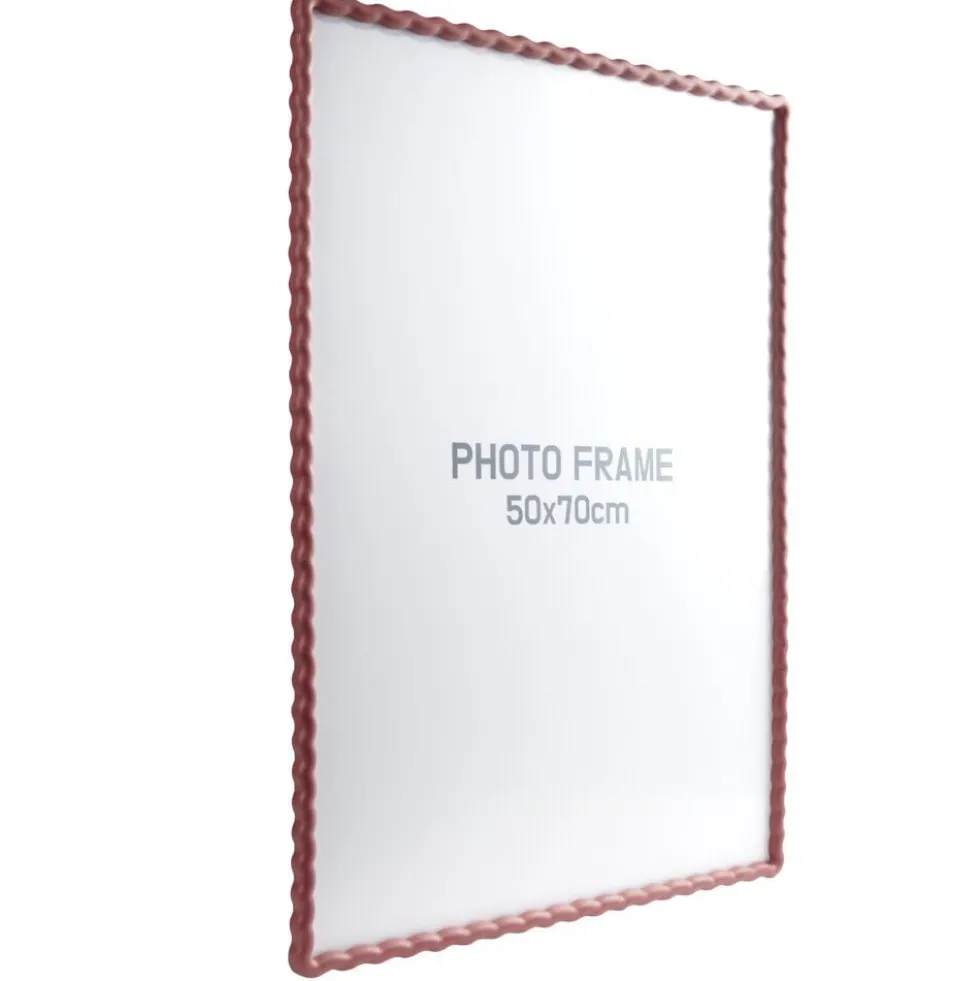 Cadre photo bord vague plastique coloré 54x74cm pour photo 50x70cm (3 modèles)