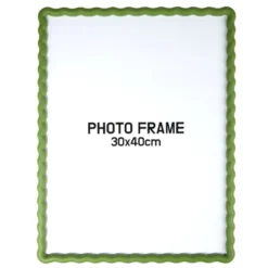 Cadre photo bord vague plastique coloré 34x44cm pour photo 30x40cm (3 modèles)