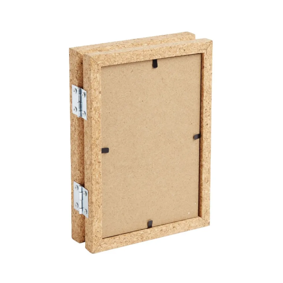 Cadre photo double en bois 25x17cm pour photo 10x15cm