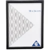Cadre photo plastique noir 19x25cm pour photo 18x24cm