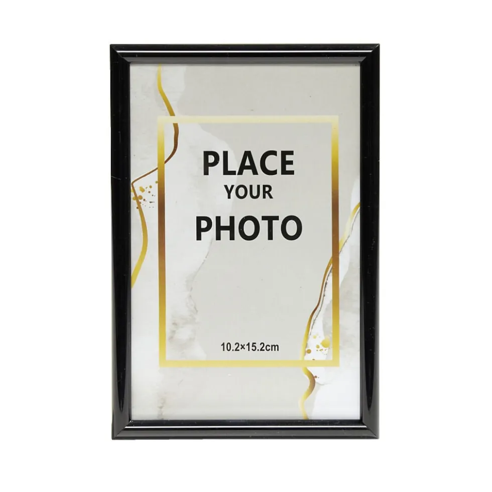 Cadre photo plastique pour photo 10x15cm (2 modèles)