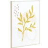 Cadre toile tissé motif végétal en relief 50x70cm (2 modèles)