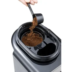 Cafetière filtre 0,6L acier avec broyeur de café 600W
