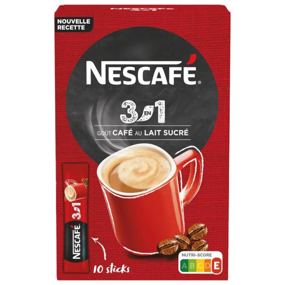 Café soluble Nescafé 3en1 rouge 165gr