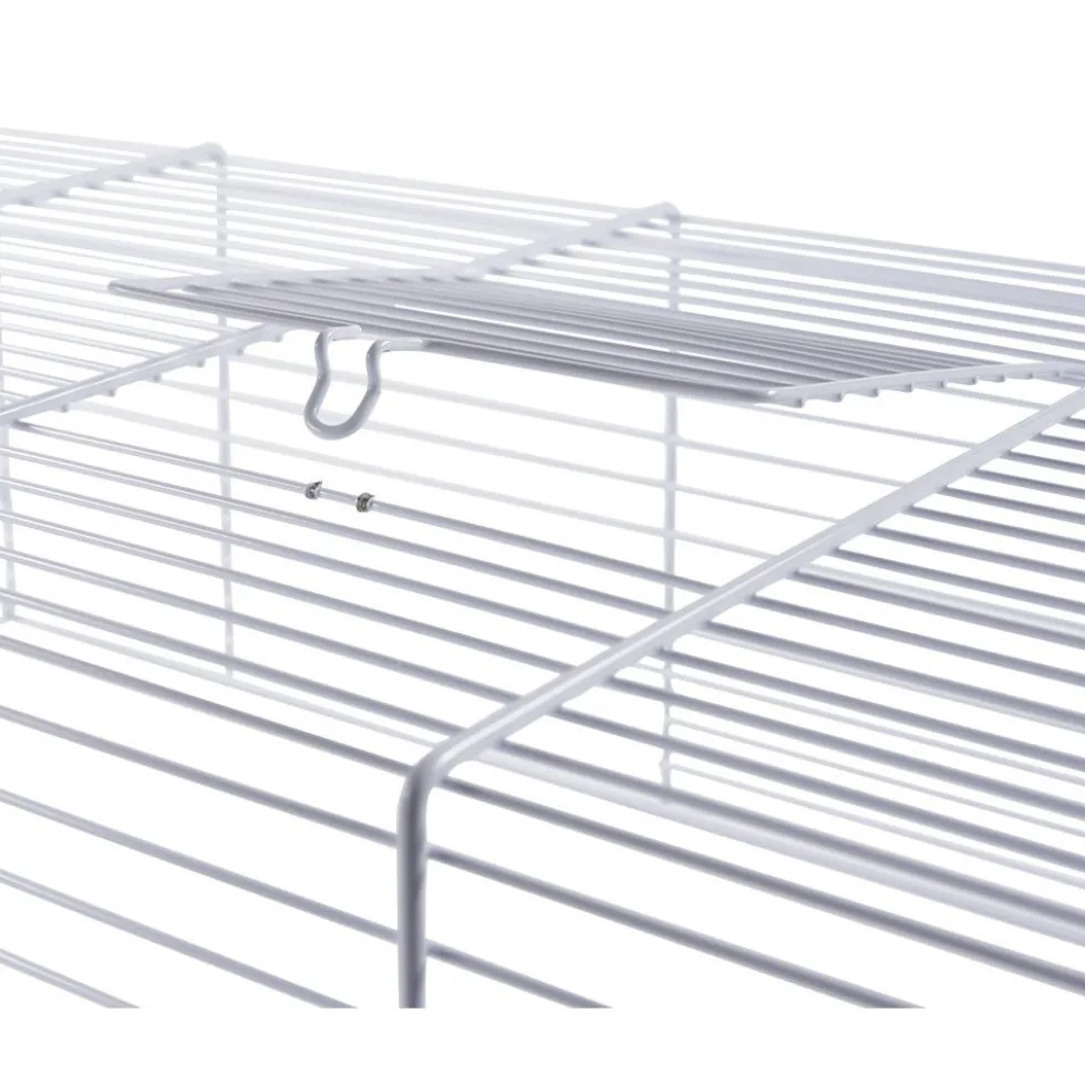 Cage pour rongeur avec 4 accessoires L46x29,5xH23cm