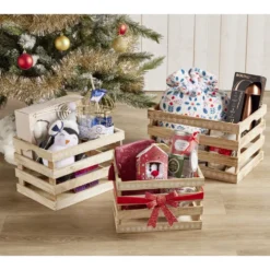 Cagette en bois 38x28xH23cm