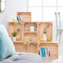 Caisse en bois pin massif à monter soi-même petit modèle