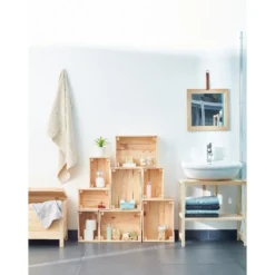 Caisse en bois pin massif à monter soi-même petit modèle