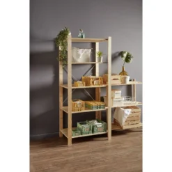 Caisse pliable avec porte-étiquette vert L25xl16,5xH10cm