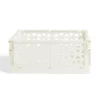 Caisse pliable beige pastel 9,1L- 33x23xH14cm