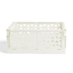 Caisse pliable beige pastel 9,1L- 33x23xH14cm