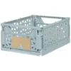 Caisse pliable polypropylène 17x12x7.5cm bleu