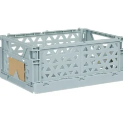 Caisse pliable polypropylène 17x12x7.5cm bleu
