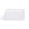 Caisse pliable polypropylène 17x12x7.5cm violet pastel