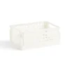 Caisse pliable polypropylène 17x12x7.5cm gris pastel