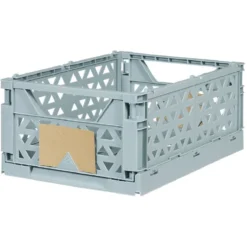 Caisse pliable polypropylène 33x23,3x14,2cm bleu