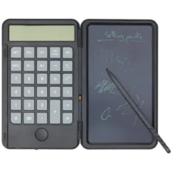 Calculatrice avec tablette d'écriture 15x9cm