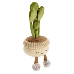 Cale-porte pot de fleur mignon peluche Ø11xH32cm (2 modèles)