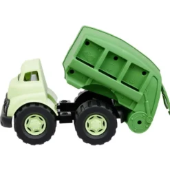 Camion à poubelle vert