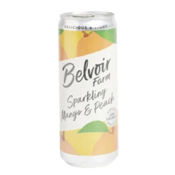 Canette Belvoir boisson gazeuse mangue pêche 33cl