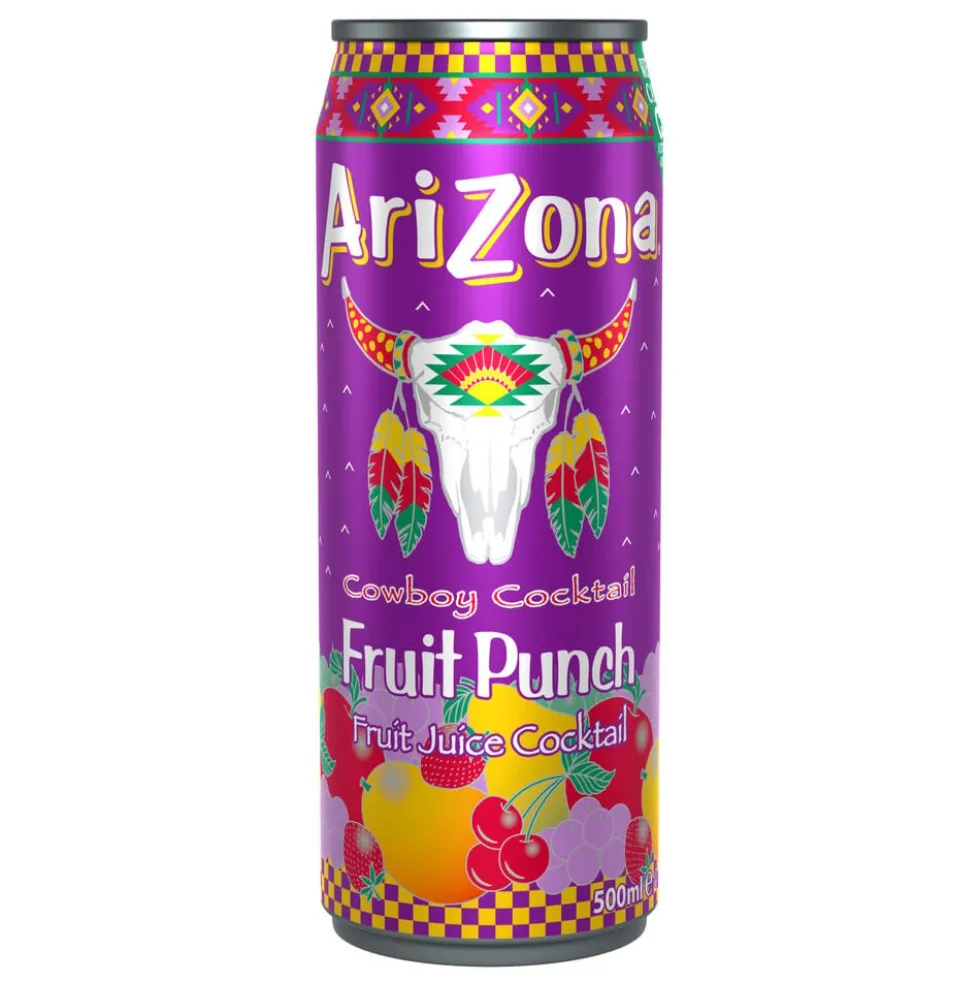 Canette boisson Arizona cocktail de jus de fruits 50cl