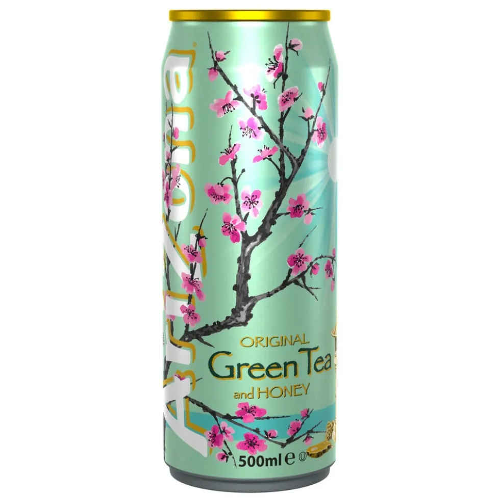 Canette boisson Arizona thé vert 50cl