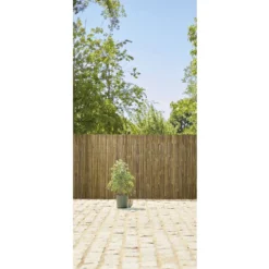 Canisse bambou fendu naturel L.500xH.100cm