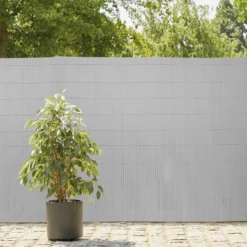 Canisse double face occultation modérée PVC grise 300xH100cm