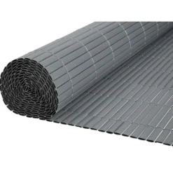 Canisse double face plastique gris 150x300cm