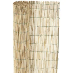 Canisse roseau pelé naturel brise-vue rouleau 120x500cm