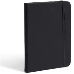 Carnet A6 élastique et couverture mate à lignes 15x21cm