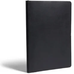 Carnet A5 noir mat à lignes 160 pages 15x21cm