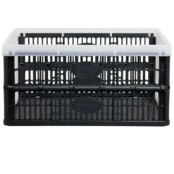 Casier pliant 32L noir et blanc