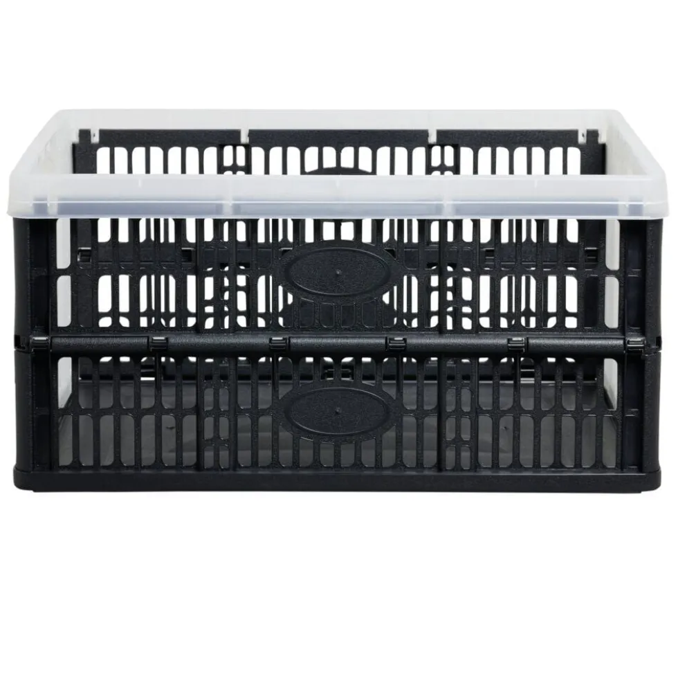 Casier pliant 32L noir et blanc
