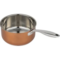 Casserole effet cuivre acier et aluminium tous feux Ø18cm