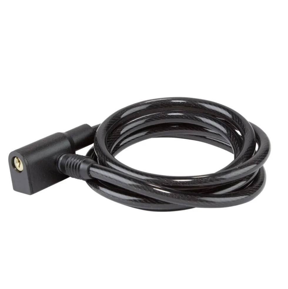 Câble antivol spirale avec 2 clés incluses