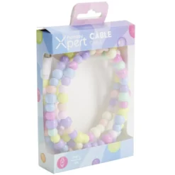 Câble de charge USB vers USB-C x2 fil perles plastique 1m