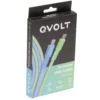 Câble USB-C vers USB-C charge rapide bicolore vert et bleu 2m