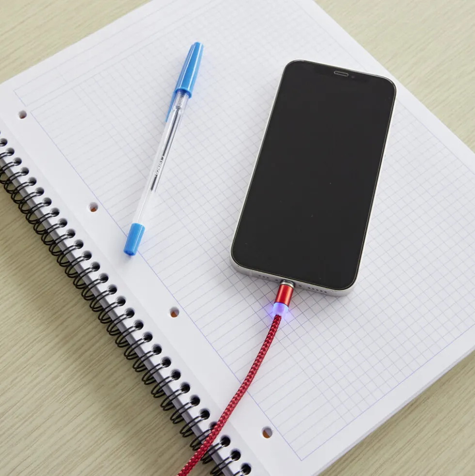 Câble USB magnétique 3en1 USB-C microUSB lightning 1m